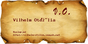 Vilhelm Otília névjegykártya